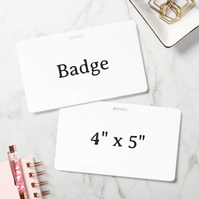 Create Your Own Custom Simple Design Badge (Office)
