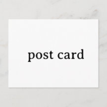 Create Your Own Custom Simple Design Postcard