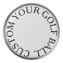 create your own custom simple Golf Ball Marker