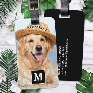 Create Your Own Custom Simple Photo Monogram Luggage Tag