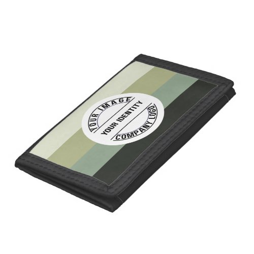 Create Your Own Custom Simple Promotional Black Tri-fold Wallet