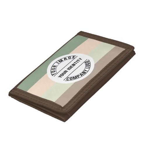 Create Your Own Custom Simple Promotional Brown Tri-fold Wallet