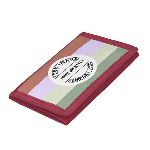 Create Your Own Custom Simple Promotional Red Tri-fold Wallet