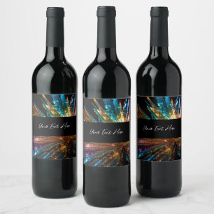 Create Your Own Custom Smashed Colored Glass Wine Label