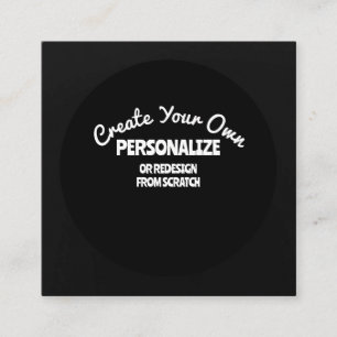 Create Your Own Custom Square Business Card