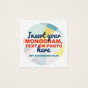 Create Your Own Custom Square Business Card