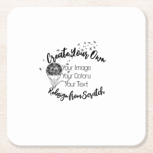 Create Your Own Custom Square Paper Coaster