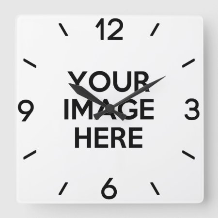 Create Your Own Custom Square Wall Clock