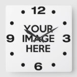 Create Your Own Custom Square Wall Clock at Zazzle