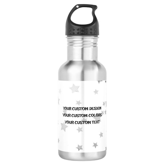 Create Your Own Custom Stainless Steel Water Bottle (Front)