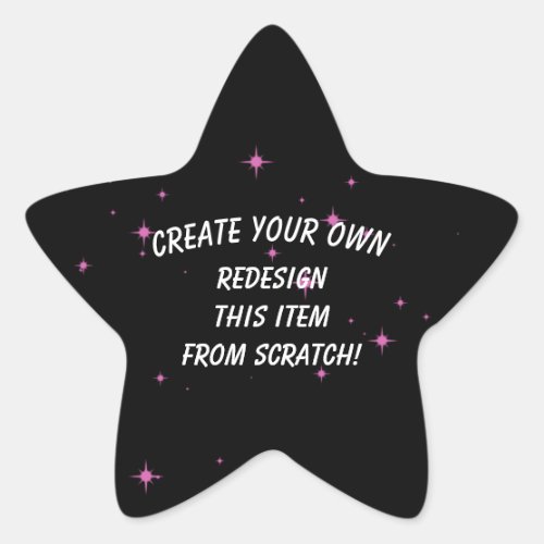 Create Your Own Custom Star Sticker