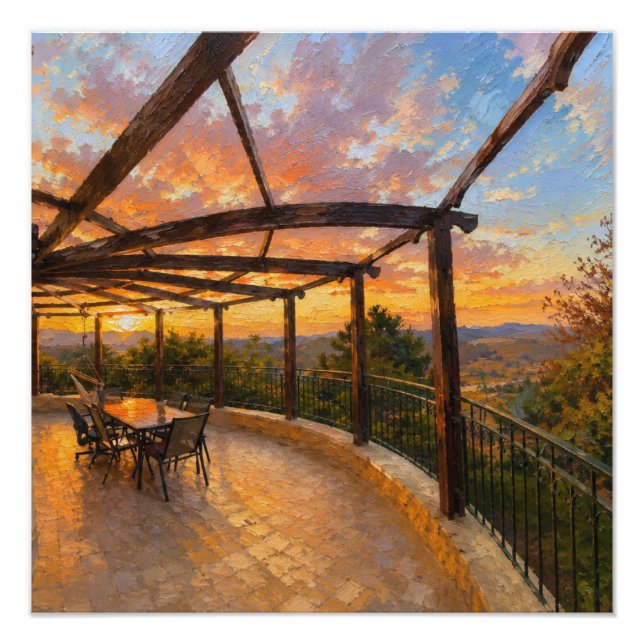 Create your own custom sunset photo print (Front)
