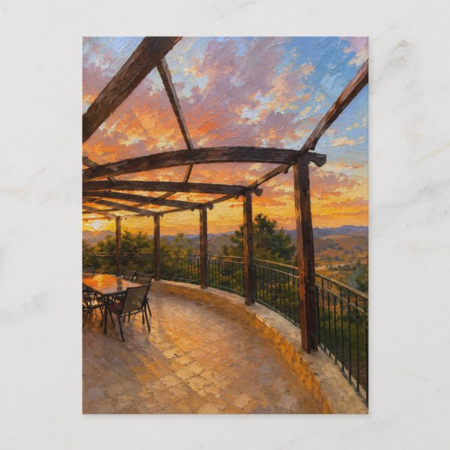 Create your own custom sunset postcard (Front)