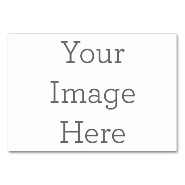 Create Your Own Custom Table Card Zazzle