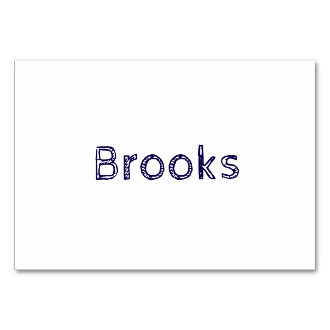 Create Your Own Custom Table Card (Front)