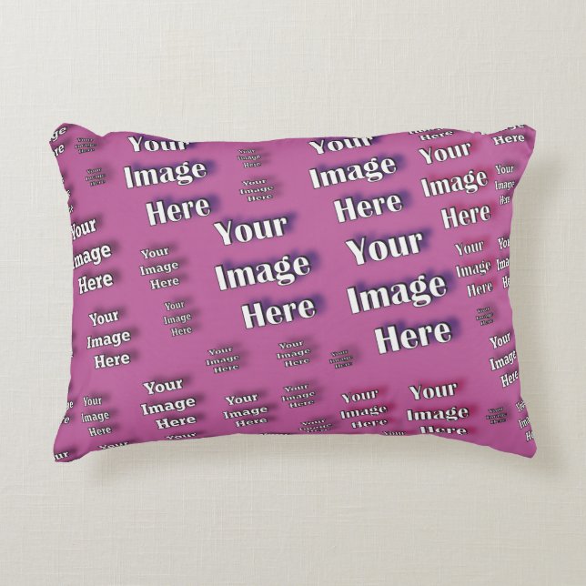 🤍 Create Your Own Custom Template Decorative Pillow (Front)