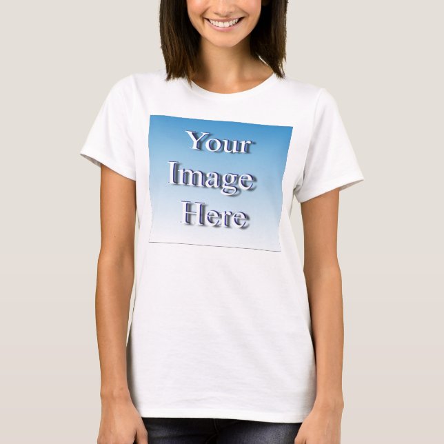 🤍 Create Your Own Custom Template T-Shirt (Front)