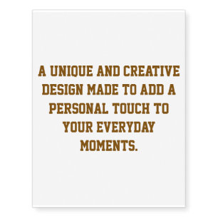 Create Your Own Custom Temporary Tattoos