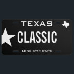 Create Your Own Custom Texas Classic License Plate<br><div class="desc">Create Your Own Custom Texas License Plate. Add your own text in place of the template text to make a fun vanity license plate.</div>