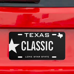 Create Your Own Custom Texas Classic License Plate