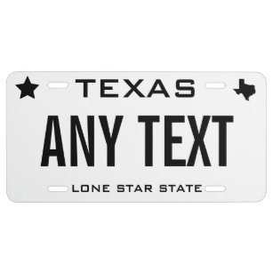 Texas License Plates Zazzle