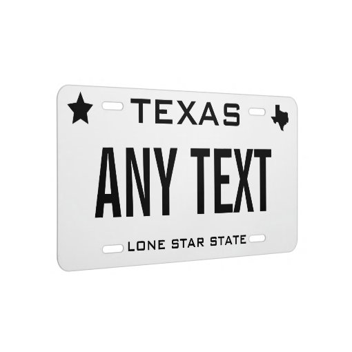 Create Your Own Custom Texas License Plate | Zazzle