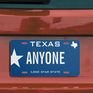 Create Your Own Custom Texas License Plate