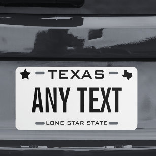 Texas Novelty State Background Blank Wholesale Metal License Plate Tag