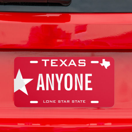 Create Your Own Custom Texas License Plate