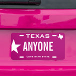 Create Your Own Custom Texas License Plate