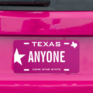 Create Your Own Custom Texas License Plate