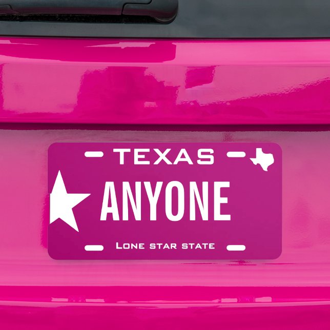 Create Your Own Custom Texas License Plate (Creator Uploaded)