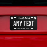Create Your Own Custom Texas License Plate