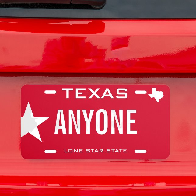 Create Your Own Custom Texas License Plate (Creator Uploaded)