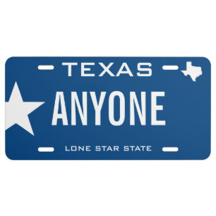 Create Your Own Custom Texas License Plate