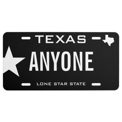 Create Your Own Custom Texas License Plate | Zazzle