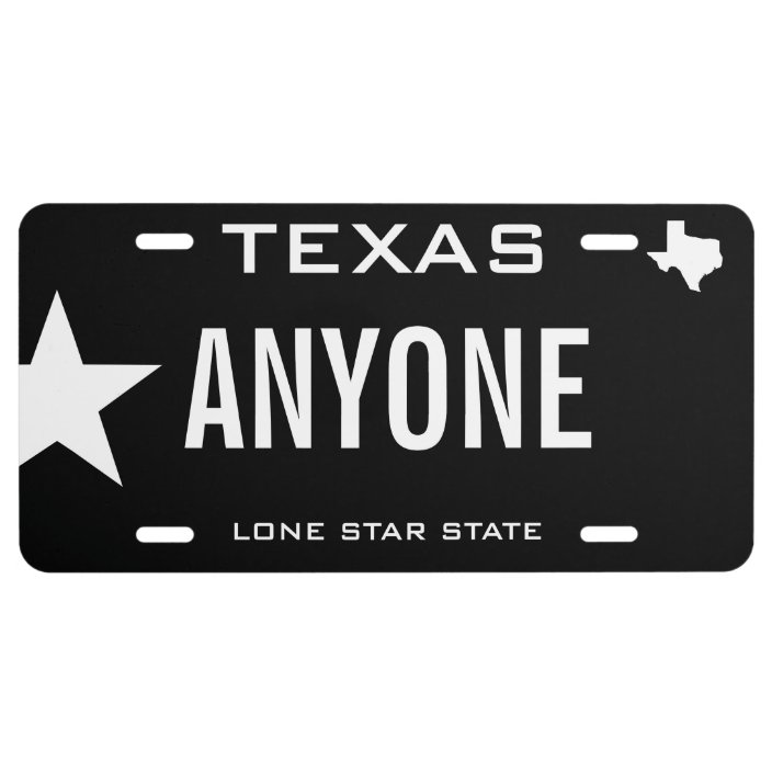 create custom license plate