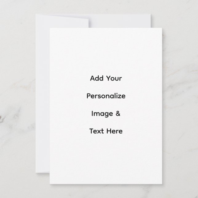 create your own custom text 4.5" x 6.2 flat card (Front)