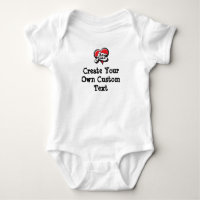 Create your own custom text baby bodysuit