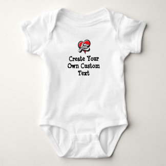 Create your own custom text baby bodysuit