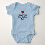 Create Your Own Custom Text Baby Bodysuit at Zazzle