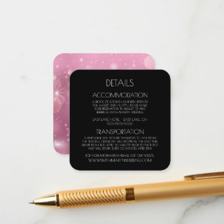 Create Your Own Custom Text Bokeh Sparkles Enclosure Card