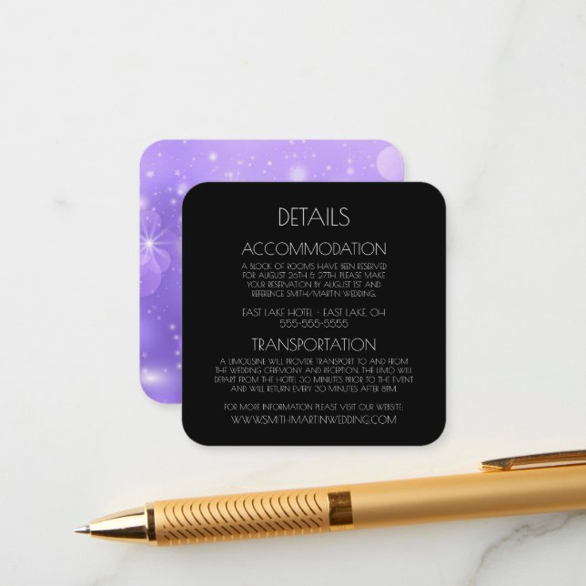 Create Your Own Custom Text Bokeh Sparkles Enclosure Card (Front/Back In Situ)