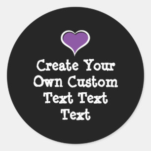 Create your own custom text classic round sticker