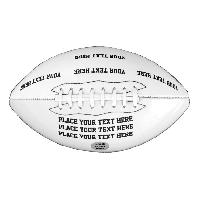 Create Your Own Custom Text Football (Front)