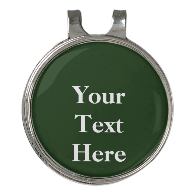 Create Your Own Custom Text Golf Hat Clip (Front)