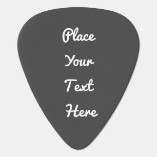 Create Your Own Custom Text Guitar Pick