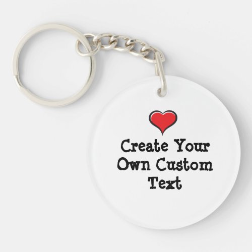 Create your own custom text keychain