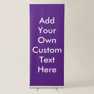 Create Your Own Custom Text Message Retractable Ba Retractable Banner