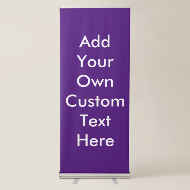 Create Your Own Custom Text Message Retractable Ba Retractable Banner (Front)